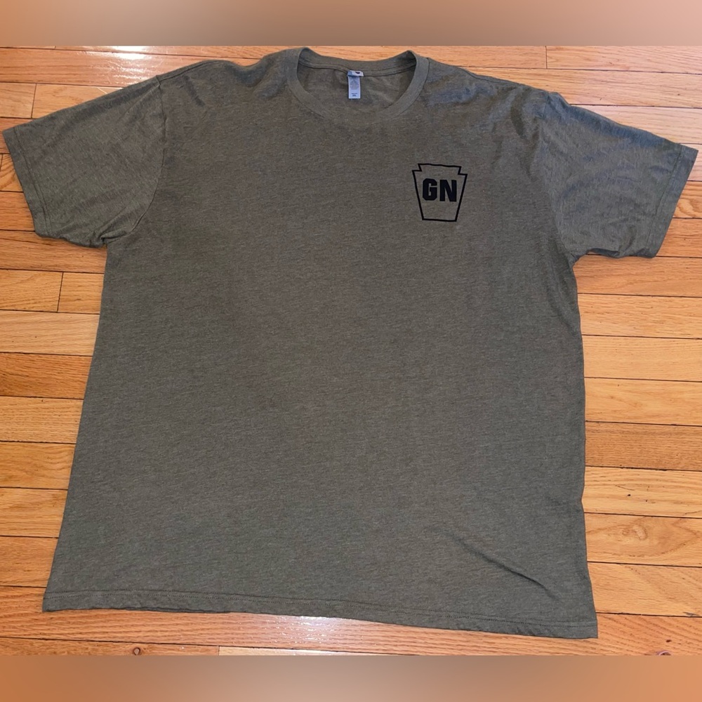 New Next Level GRAY NATION Army Green Flag T-Shirt Men’s XXL